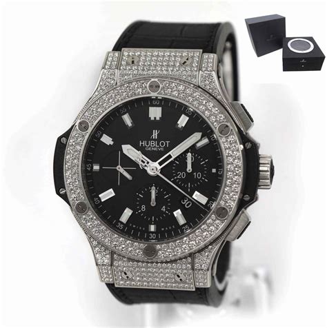 hublot black diamond watch $1 million|Hublot big bang diamond bezel.